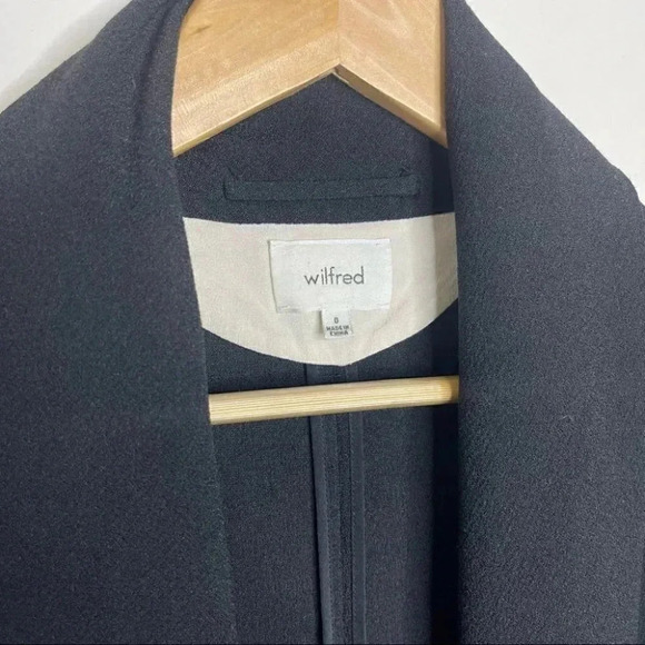 Wilfred Unstructured Cardigan Chevaliar Black Blazer Jacket Size 0 - Picture 8 of 9